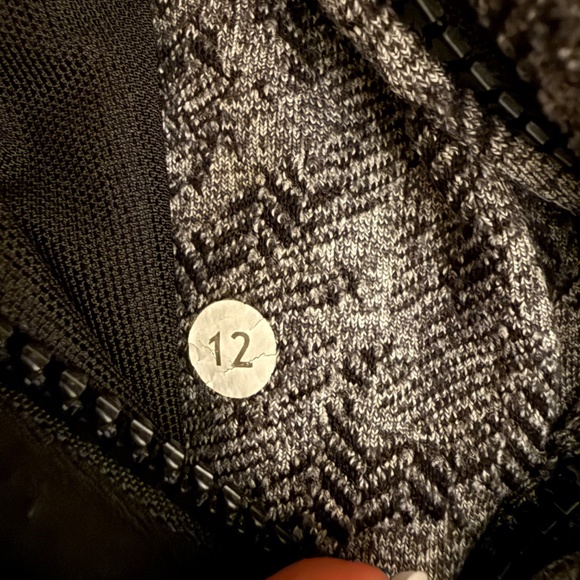 Lululemon Black Grey Rose Herringbone Define Jacket 12 - Picture 8 of 9